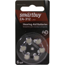 Smartbuy SBZA-A312-6B (Zinc-Air, 1.45V) уп. 6 шт