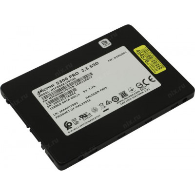 SSD 1.92 Tb SATA 6Gb/s Micron 5300 PRO MTFDDAK1T9TDS-1AW1ZABYY 2.5