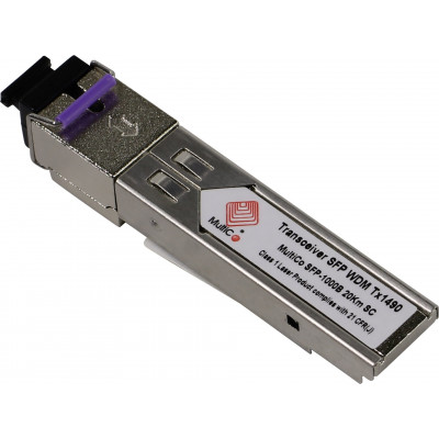 MultiCo SFP-1000B 20km SC Tx1490 Модуль SFP (Simplex SC, SM)