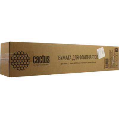 Блок бумаги для флипчартов Cactus CS-PFC20W-5 белый 20лист. (упак.:5шт)