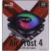 Aerocool Air Frost 4 FRGB 3P(3пин, 775/1155/AM4-FM2, 25.7дБ,1800об/мин, Al+тепл.трубки)