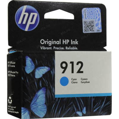 Картридж HP 3YL77AE (№912) Cyan для HP OfficeJet 8010/8020 серии