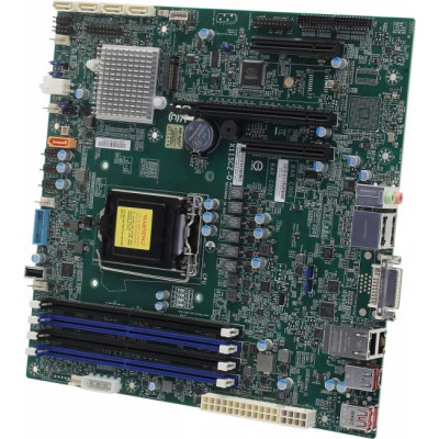 SuperMicro X11SCZ-Q (RTL) LGA1151 Q370 PCI-E DVI+2xDP 2xGbLAN SATA RAID microATX 4DDR4