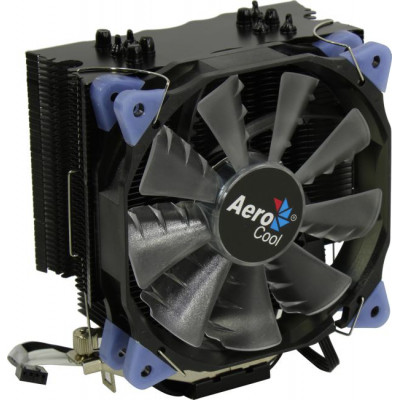 Aerocool Verkho 5 Dark (3пин, 775/1155/2011/2066/AM4-FM1, 15-27дБ, 800-2000об/мин, Al+тепл.трубки)