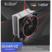 PCCooler GI-X4R V2 Cooler (4пин, 1155/AM4-FM2, 26.5дБ, 1000-1800 об/мин, Al+тепл.трубки)