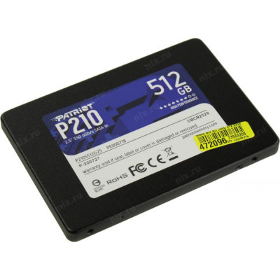 SSD 512 Gb SATA 6Gb/s Patriot P210 P210S512G25 2.5"