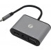 VCOM CU425M Кабель-адаптер USB-C - HDMI(F)+VGA(F)+audio+microSD CR+USB3.0+2xUSB2.0+USB-C port