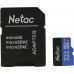 Netac NT02P500STN-032G-R microSDHC Memory Card 32Gb UHS-I U1 + microSD--SD Adapter