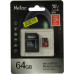 Netac NT02P500PRO-064G-R microSDXC Memory Card 64Gb A1 V30 UHS-I U3 + microSD--SD Adapter