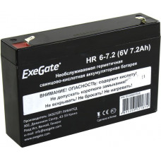 Аккумулятор Exegate HR 6-7.2 (6V, 7.2Ah) для UPS EX285651RUS