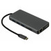 KS-is KS-450 Кабель-адаптер USB-C - HDMI(F)+VGA(F)+audio+LAN+CR+4xUSB3.0+USB-C port