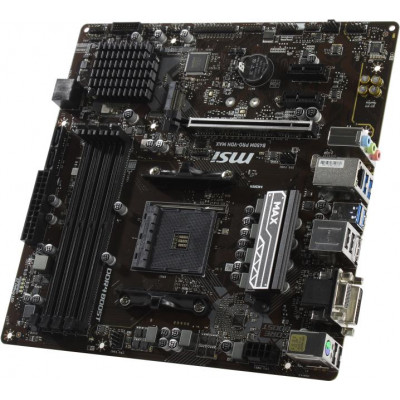 MSI B450M PRO-VDH MAX (RTL) AM4 B450 PCI-E Dsub+DVI+HDMI GbLAN SATA RAID MicroATX 4DDR4