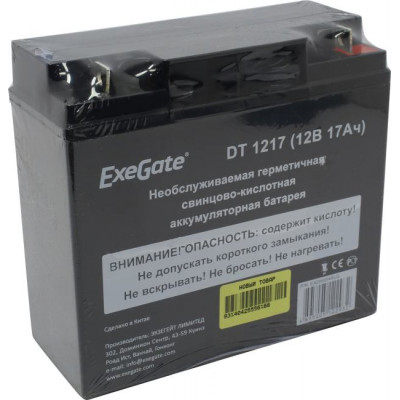 Аккумулятор Exegate DT 1217 (12V, 17Ah) для слаботочных систем EX285954RUS