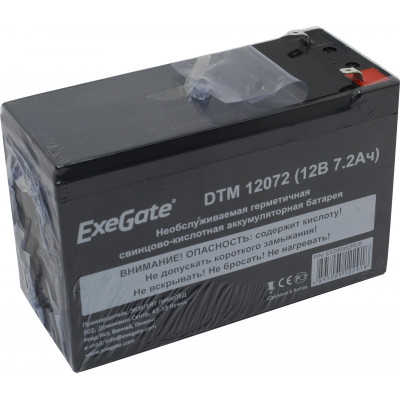 Аккумулятор Exegate DTM 12072 (12V, 7.2Ah) для UPS EX285952RUS