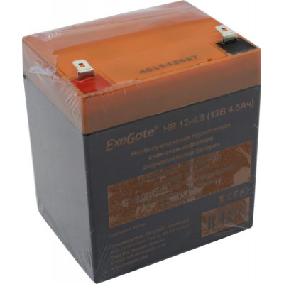 Аккумулятор ExeGate HR 12-4.5 (12V, 4.5Ah) для UPS EX285637RUS