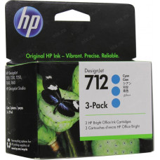 Картридж HP 3ED77A (№712) Tri-Pack Cyan для HP DJ T210/230/250/630/650