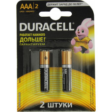 Duracell MN2400-2 (LR03) Size"AAA", 1.5V, щелочной (alkaline) уп. 2 шт