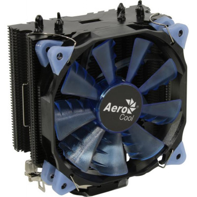 Aerocool Verkho 4 DARK (4пин, 775/1155/2011/2066/AM4-FM2, 15-27дБ, 800-2000об/мин, Al+тепл.трубки)