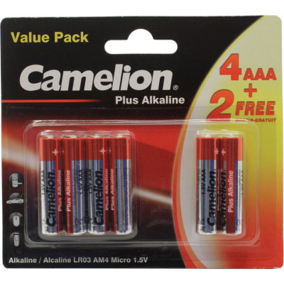 Camelion 4+2LR03-BP, Size 