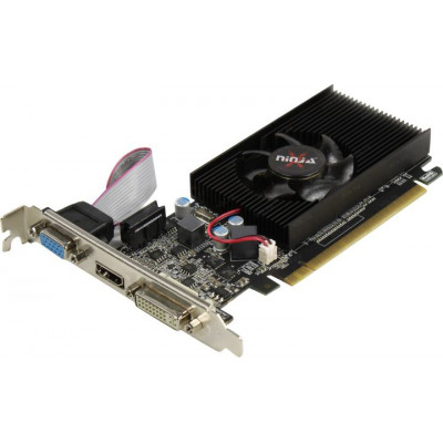 1Gb PCI-E GDDR3 Ninja NK61NP013F (RTL) D-Sub+DVI+HDMI GeForce GT610