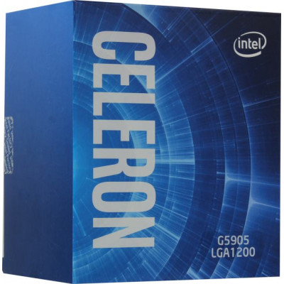 CPU Intel Celeron G5905 BOX 3.5 GHz/2core/SVGA UHD Graphics 610/ 4Mb/58W/8 GT/s LGA1200