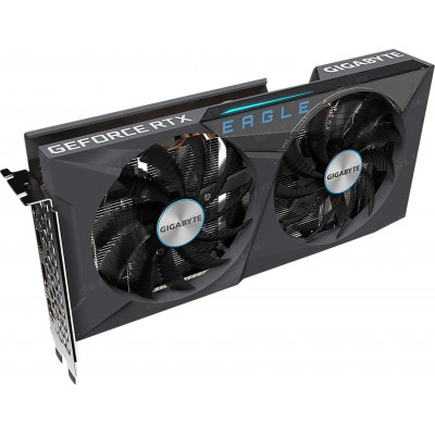 12Gb PCI-E GDDR6 GIGABYTE GV-N3060EAGLE OC-12GD Rev1.0 (RTL) 2xHDMI+2xDP GeForce RTX3060