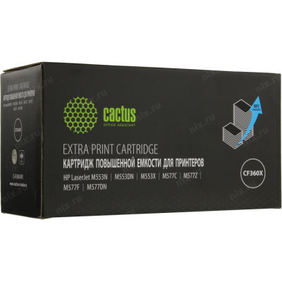 Картридж Cactus CS-CF360X-MPS Black для HP LJ M553/577