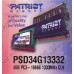 Patriot PSD34G133381 DDR3 DIMM 4Gb PC3-10600 CL9