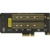 Espada PCIe2M2 (RTL) PCI-Ex4, 1xM.2 22xx B + 1xM.2 22xx M