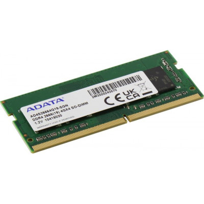 Модуль памяти для ноутбука SODIMM 4GB PC21300 DDR4 SO AD4S26664G19-SGN ADATA