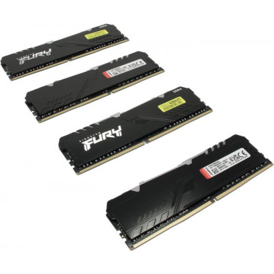 Kingston KF436C18BBAK4/64 Kingston 64GB 3600MHz DDR4 CL18 DIMM (Kit of 4) FURY Beast RGB