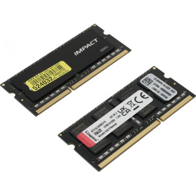 Kingston FURY Impact KF316LS9IBK2/16 DDR3 SODIMM 16Gb KIT 2*8Gb PC3-12800 CL9 (for NoteBook)