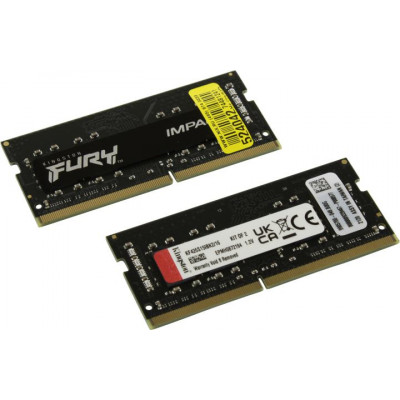 Kingston FURY Impact KF426S15IBK2/16 DDR4 SODIMM 16Gb KIT 2*8Gb PC4-21300 CL15 (for NoteBook)