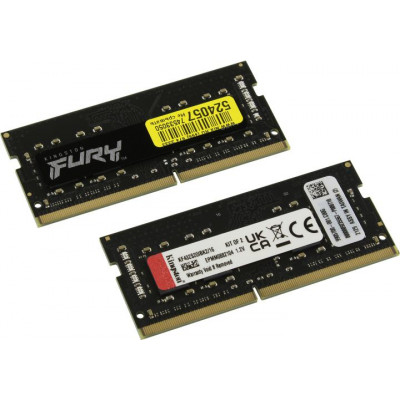 Kingston FURY Impact KF432S20IBK2/16 DDR4 SODIMM 16Gb KIT 2*8Gb PC4-25600 CL20 (for NoteBook)