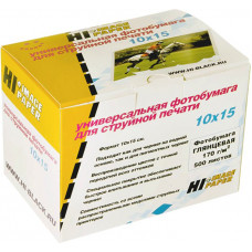 Hi-Image Paper HI-G170-100x150-500 (A6, 100x150мм, 500листов,170 г/м2) бумага глянцевая односторонняя