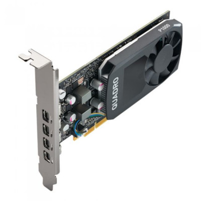 NVIDIA Quadro Leadtek P1000 (900-5G178-2550-000) GDDR5 4GB/128bit, PCI-E 3.0 x16, 4xminiDP, Cooler, Single Slot, LP