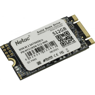 SSD M.2 2242 Netac 512Gb N5N Series NT01N5N-512-N4X (SATA3, up to 540/490MBs)