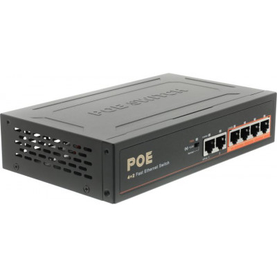 Orient SWP-5504POE/2P PS (4UTP 100Mbps PoE, 2Uplink)