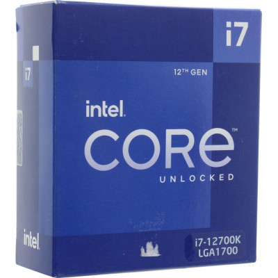 CPU Intel Core i7-12700K BOX (без кулера) 3.6 GHz/8PC+4EC/SVGAUHD Graphics 770/12+25Mb/190W/16 GT/s LGA1700