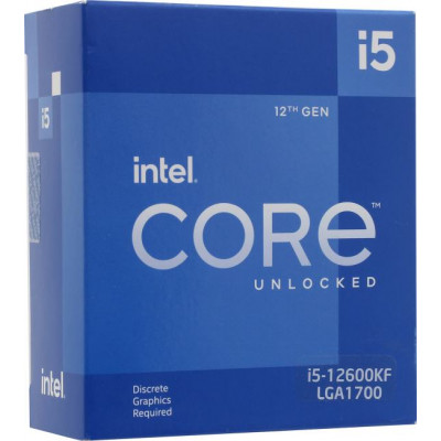 CPU Intel Core i5-12600KF BOX (без кулера) 3.6 GHz/6PC+4EC/9.5+20Mb/150W/16 GT/s LGA1700