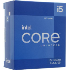 CPU Intel Core i5-12600K BOX (без кулера) 3.6 GHz/6PC+4EC/SVGA UHD Graphics 770/9.5+20Mb/150W/16 GT/s LGA1700