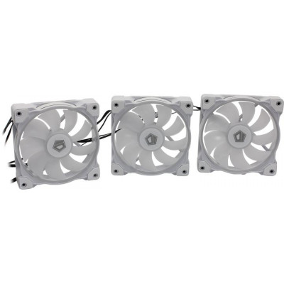 ID-Cooling ID-FAN-ZF-12025-ARGB-TRIO-SNOW (4пин, 120x120x25мм3шт, 16.3-28.5дБ, 500-1600об/мин)