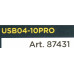 Defender 87431 Кабель USB 2.0 A--B 3м 2 фильтра