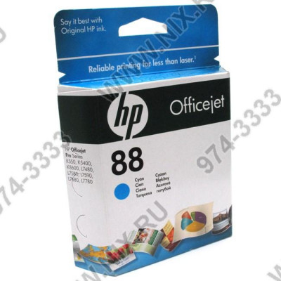 Картридж HP C9386AE (№88) Cyan для HP Officejet Pro K550/5400/8600, L7480/7580/7590/7680/7780
