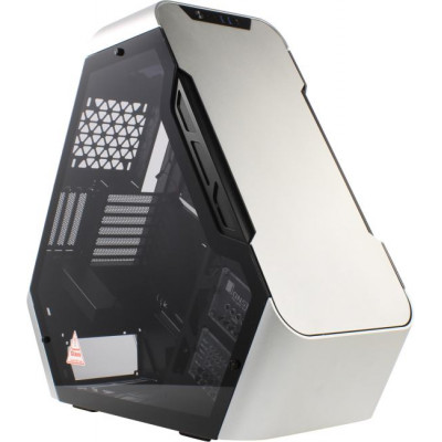 Корпус JONSBO TR03-A Silver без БП, боковая панель из закаленного стекла, mini-ITX, micro-ATX, ATX, серебристый