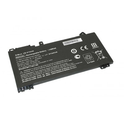 VB-075540/HPP RE03-3S1P Black Aккумулятор для ноутбуков HP (Li-Ion, 11.55V, 3500mAh)