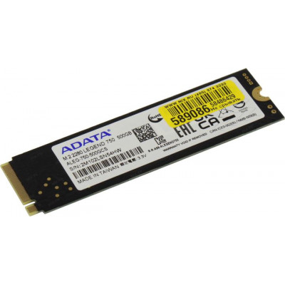 ADATA ALEG-750-500GCS SSD LEGEND 750, 500GB, M.2(22x80mm), NVMe, PCIe 3.0 x4,