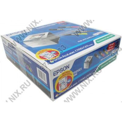 Картридж S050268 Multi Pack набор из 4 картриджей CMYK EPS AcuLaser C1100/CX11N серии