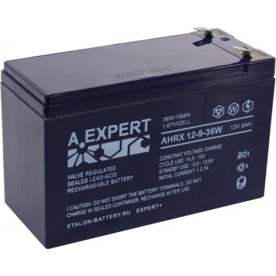 Аккумулятор A.Expert AHRX 12-9-36W (12V, 9Ah) для UPS