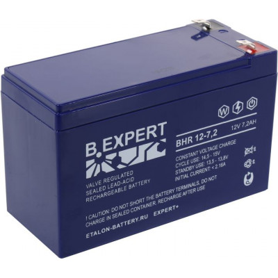 Аккумулятор B.Expert BHR 12-7.2 (12V, 7.2Ah) для UPS